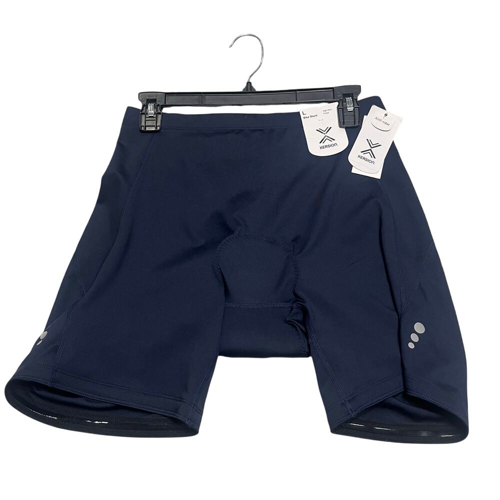 Xersion Bike Cycle Shorts High Rise Fitted Anti-odor Padded Seat Compression L